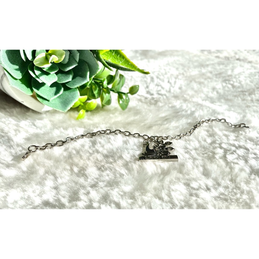 2/$25 Anna Sui Fancy Peacock Charm Bracelet